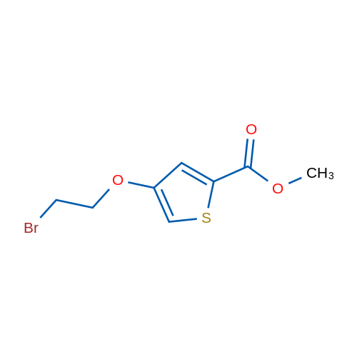 Methyl 4-(2-bromoethoxy)thiophene-2-carboxylate 1g