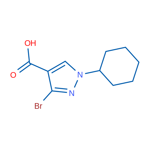 3-Bromo-1-cyclohexyl-1H-pyrazole-4-carboxylic acid 1g