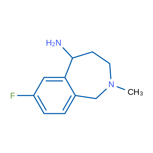 7-Fluoro-2-methyl-2,3,4,5-tetrahydro-1H-benzo[c]azepin-5-amine 1g