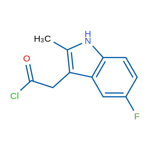 2-(5-fluoro-2-methyl-1H-indol-3-yl)acetyl chloride 1g