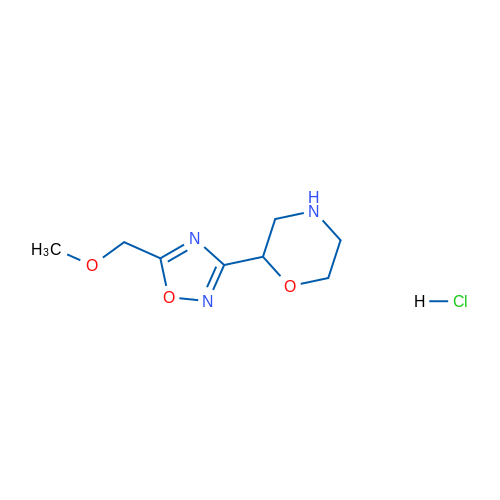 2-[5-(methoxymethyl)-1,2,4-oxadiazol-3-yl]morpholine hydrochloride 1g