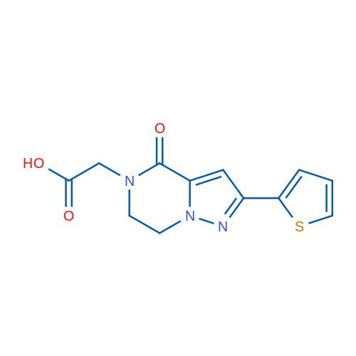 2-(4-Oxo-2-(thiophen-2-yl)-6,7-dihydropyrazolo[1,5-a]pyrazin-5(4H)-yl)acetic acid 1g