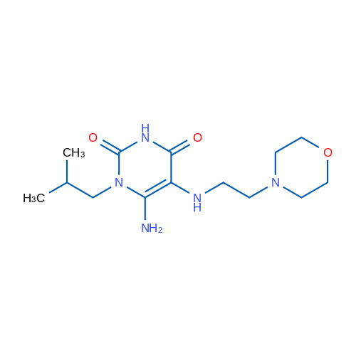 6-Amino-1-isobutyl-5-((2-morpholinoethyl)amino)pyrimidine-2,4(1H,3H)-dione 1g