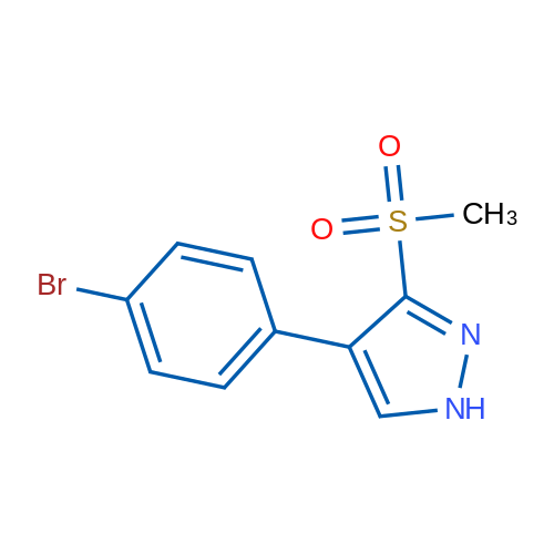 4-(4-Bromophenyl)-3-(methylsulfonyl)-1H-pyrazole 1g