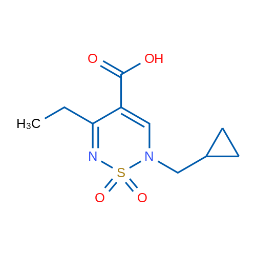 2-(Cyclopropylmethyl)-5-ethyl-2H-1,2,6-thiadiazine-4-carboxylic acid 1,1-dioxide 1g