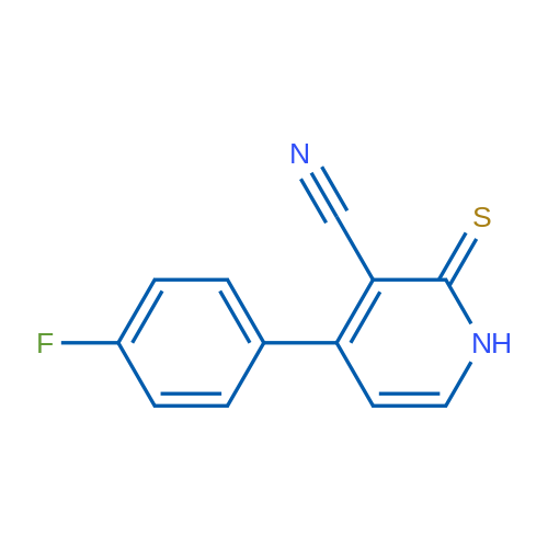 4-(4-Fluorophenyl)-2-thioxo-1,2-dihydropyridine-3-carbonitrile 1g