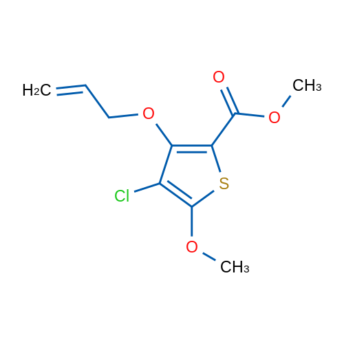 Methyl 3-(allyloxy)-4-chloro-5-methoxythiophene-2-carboxylate 1g