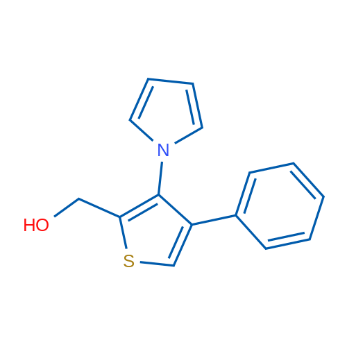 [4-Phenyl-3-(1H-pyrrol-1-yl)thiophen-2-yl]methanol 1g
