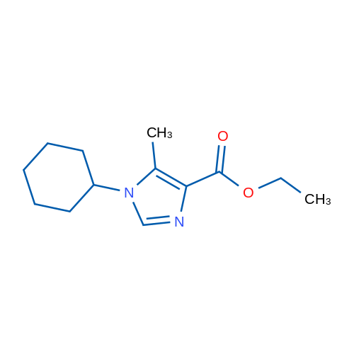 Ethyl 1-cyclohexyl-5-methyl-1H-imidazole-4-carboxylate 1g