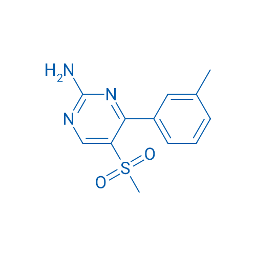 5-(Methylsulfonyl)-4-(m-tolyl)pyrimidin-2-amine 1g