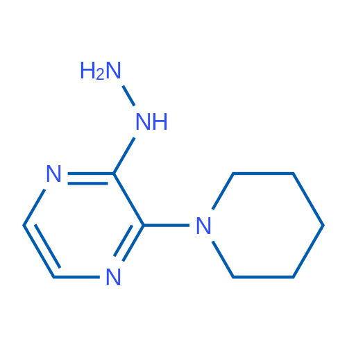 2-Hydrazinyl-3-(piperidin-1-yl)pyrazine 1g