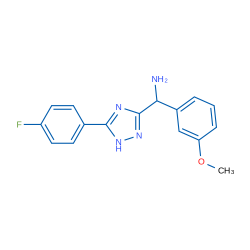 (5-(4-Fluorophenyl)-1H-1,2,4-triazol-3-yl)(3-methoxyphenyl)methanamine 1g