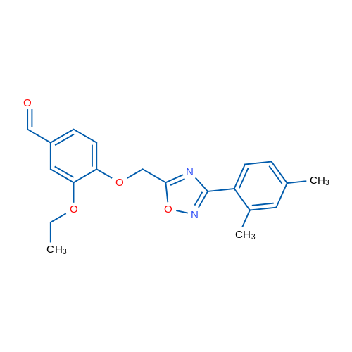 4-((3-(2,4-Dimethylphenyl)-1,2,4-oxadiazol-5-yl)methoxy)-3-ethoxybenzaldehyde 1g