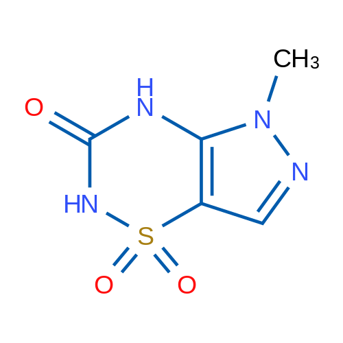 5-Methyl-4,5-dihydropyrazolo[3,4-e][1,2,4]thiadiazin-3(2H)-one 1,1-dioxide 1g