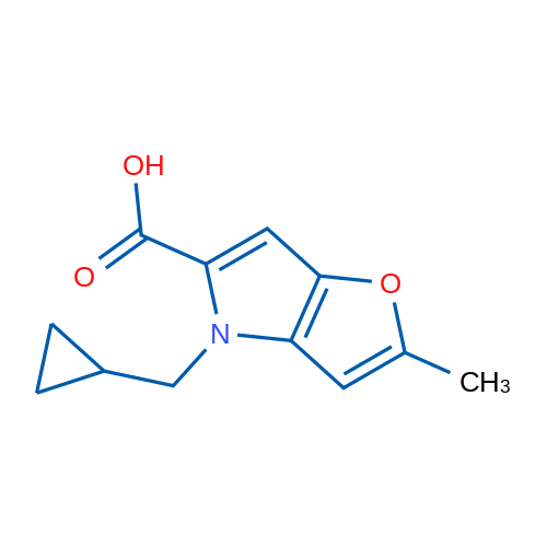 4-(Cyclopropylmethyl)-2-methyl-4H-furo[3,2-b]pyrrole-5-carboxylic acid 1g