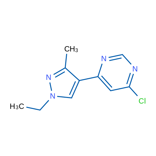 4-Chloro-6-(1-ethyl-3-methyl-1H-pyrazol-4-yl)pyrimidine 1g