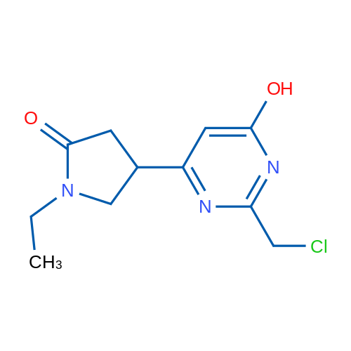 4-(2-(Chloromethyl)-6-hydroxypyrimidin-4-yl)-1-ethylpyrrolidin-2-one 1g