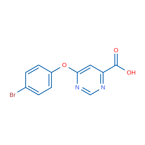 6-(4-Bromophenoxy)pyrimidine-4-carboxylic acid 1g
