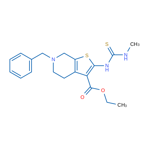 Ethyl 6-benzyl-2-(3-methylthioureido)-4,5,6,7-tetrahydrothieno[2,3-c]pyridine-3-carboxylate 1g