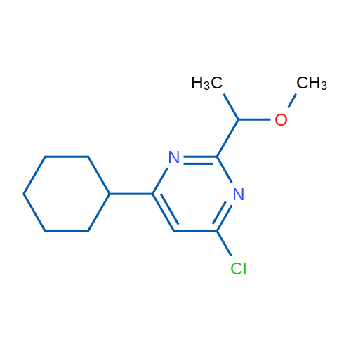 4-Chloro-6-cyclohexyl-2-(1-methoxyethyl)pyrimidine 1g