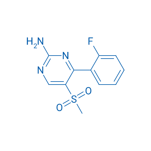 4-(2-Fluorophenyl)-5-(methylsulfonyl)pyrimidin-2-amine 1g