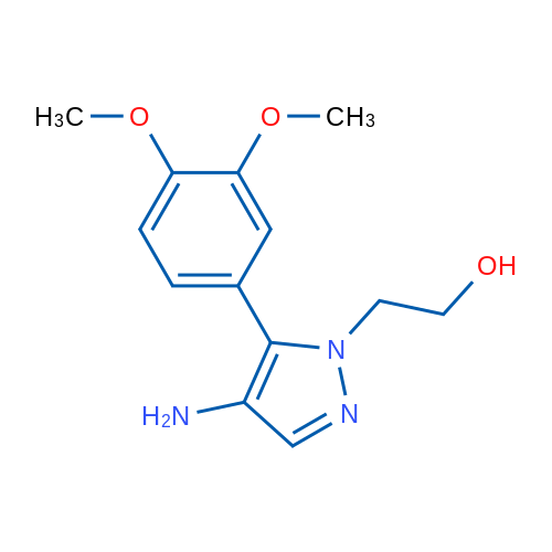2-(4-Amino-5-(3,4-dimethoxyphenyl)-1H-pyrazol-1-yl)ethanol 1g