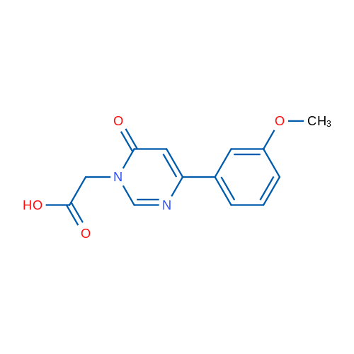 2-(4-(3-Methoxyphenyl)-6-oxopyrimidin-1(6H)-yl)acetic acid 1g