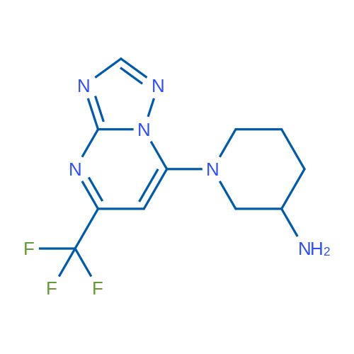 1-(5-(Trifluoromethyl)-[1,2,4]triazolo[1,5-a]pyrimidin-7-yl)piperidin-3-amine 1g