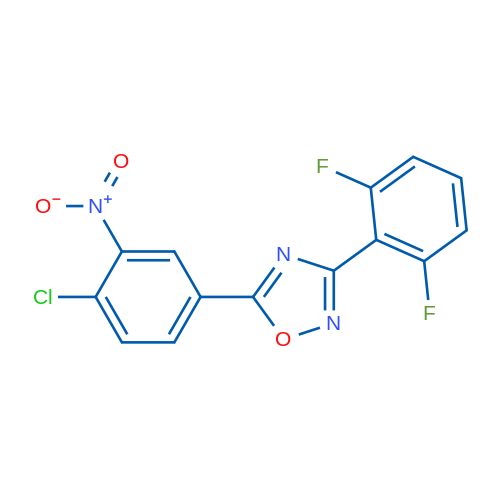 5-(4-Chloro-3-nitrophenyl)-3-(2,6-difluorophenyl)-1,2,4-oxadiazole 1g