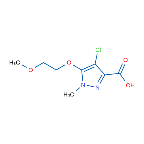4-Chloro-5-(2-methoxyethoxy)-1-methyl-1H-pyrazole-3-carboxylic acid 1g