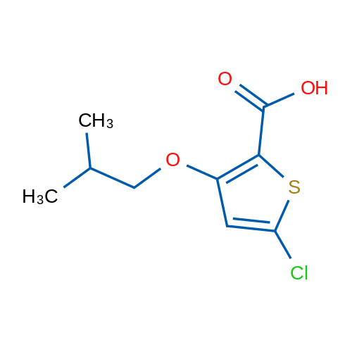 5-Chloro-3-isobutoxythiophene-2-carboxylic acid 1g