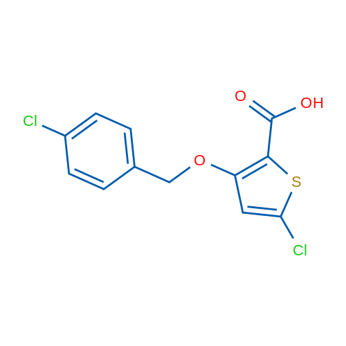 5-Chloro-3-((4-chlorobenzyl)oxy)thiophene-2-carboxylic acid 1g