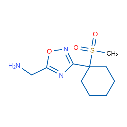 (3-(1-(Methylsulfonyl)cyclohexyl)-1,2,4-oxadiazol-5-yl)methanamine 1g