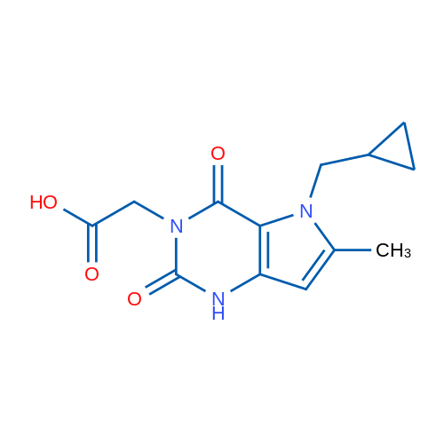 2-(5-(Cyclopropylmethyl)-6-methyl-2,4-dioxo-1H-pyrrolo[3,2-d]pyrimidin-3(2H,4H,5H)-yl)acetic acid 1g