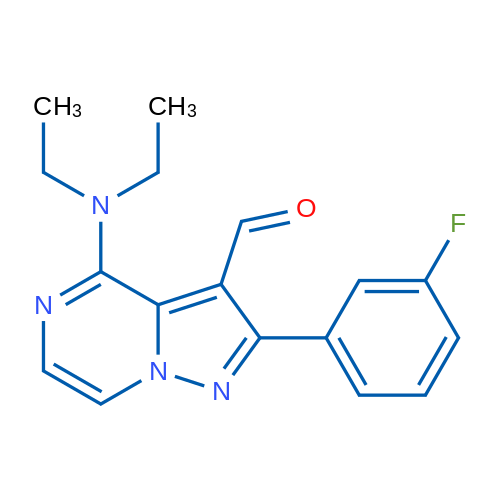 4-(Diethylamino)-2-(3-fluorophenyl)pyrazolo[1,5-a]pyrazine-3-carbaldehyde 1g