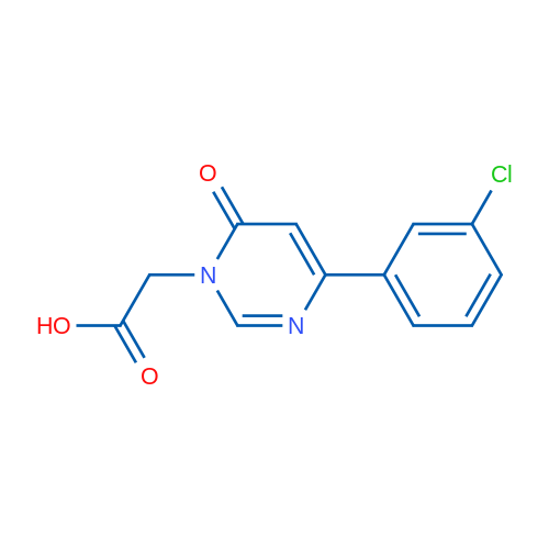 2-(4-(3-Chlorophenyl)-6-oxopyrimidin-1(6H)-yl)acetic acid 1g