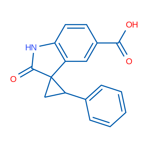 2'-Oxo-2-phenylspiro[cyclopropane-1,3'-indoline]-5'-carboxylic acid 1g