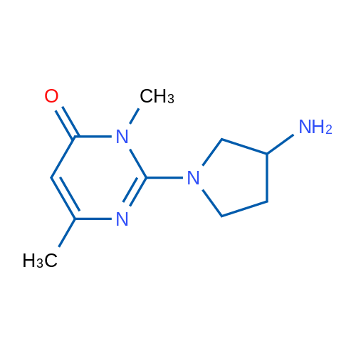 2-(3-Aminopyrrolidin-1-yl)-3,6-dimethylpyrimidin-4(3H)-one 1g