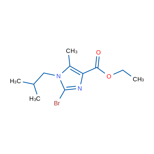 Ethyl 2-bromo-1-isobutyl-5-methyl-1H-imidazole-4-carboxylate 1g