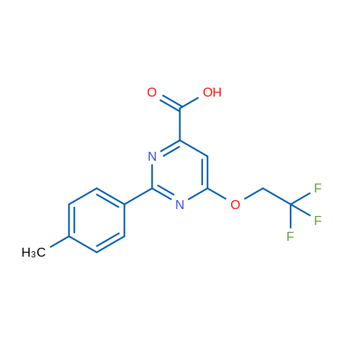 2-(p-Tolyl)-6-(2,2,2-trifluoroethoxy)pyrimidine-4-carboxylic acid 1g