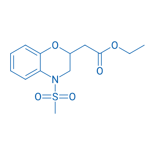 Ethyl 2-(4-(methylsulfonyl)-3,4-dihydro-2H-benzo[b][1,4]oxazin-2-yl)acetate 1g