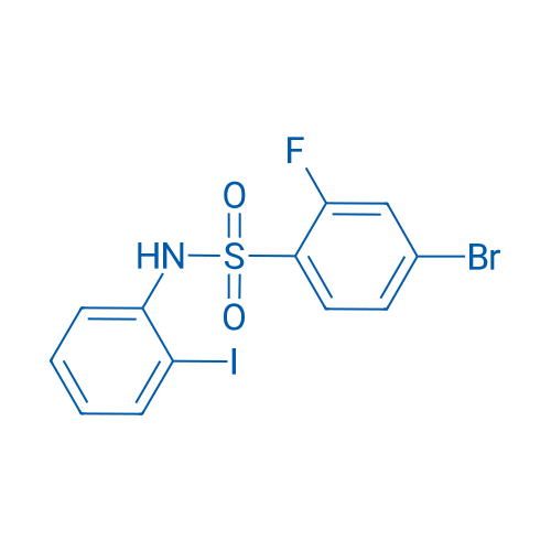 4-Bromo-2-fluoro-N-(2-iodophenyl)-benzenesulfonamide 250mg