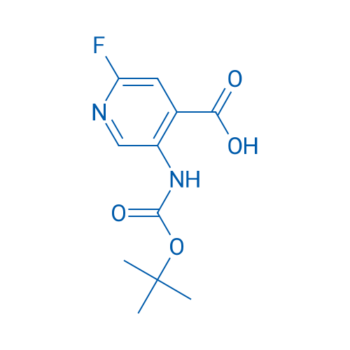 5-((tert-Butoxycarbonyl)amino)-2-fluoroisonicotinic acid 1g