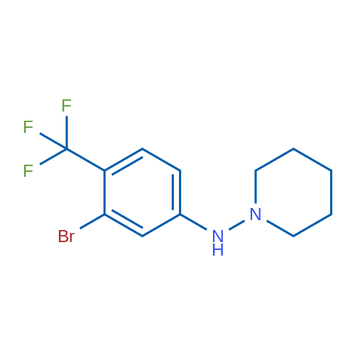 N-(3-Bromo-4-(trifluoromethyl)phenyl)piperidin-1-amine 1g