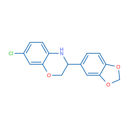 3-(Benzo[d][1,3]dioxol-5-yl)-7-chloro-3,4-dihydro-2H-benzo[b][1,4]oxazine 1g