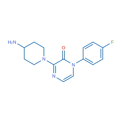 3-(4-Aminopiperidin-1-yl)-1-(4-fluorophenyl)pyrazin-2(1H)-one 1g