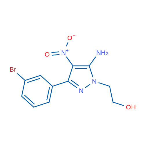 2-(5-Amino-3-(3-bromophenyl)-4-nitro-1H-pyrazol-1-yl)ethanol 1g