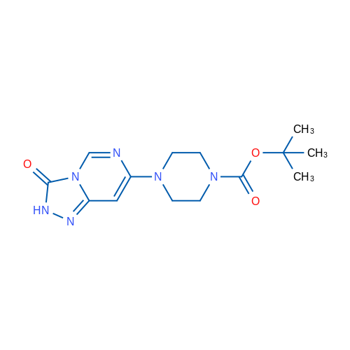 tert-Butyl 4-(3-oxo-2,3-dihydro-[1,2,4]triazolo[4,3-c]pyrimidin-7-yl)piperazine-1-carboxylate 1g