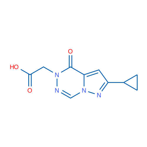 2-(8-Cyclopropyl-(oxo)pyrazolo[1,5-d][1,2,4]triazin-1-yl)acetic acid 1g