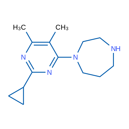 1-(2-Cyclopropyl-5,6-dimethylpyrimidin-4-yl)-1,4-diazepane 1g